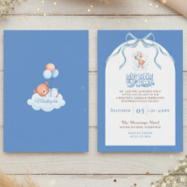 Convites Blue Islamic Aqiqah for Baby Boy