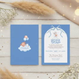 Convites Blue Islamic Aqiqah for Baby Boy