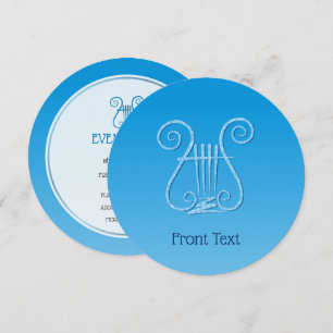 Convites Blue Lyre