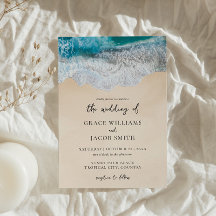 Blue Ocean Waves Tropical Beach Wedding