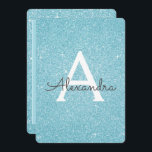 Convites Blue Sparkle Glitter Doce Dezesseis Aniversário<br><div class="desc">Brilho Azul Brilhante Doce Dezesseis Monogramas Nome e Convite de aniversário Inicial. Este convite é perfeito para a Festa de aniversário Sparkle Glitter Sweet 16 que está a tentar comemorar em Teal ou Aqua Blue.</div>