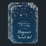Convites Blue Starry Night Sky Celestial Sweet 16<br><div class="desc">personalizar para qualquer evento</div>
