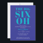 Convites Blue Turquoise 60th Surprise Birthday Elegant<br><div class="desc">Blue Turquoise 60th Surprise Birthday Elegant Seus convidados saberão que esta será uma festa especial apenas olhando para este convite!</div>