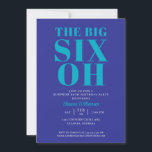 Convites Blue Turquoise 60th Surprise Birthday Elegant<br><div class="desc">Blue Turquoise 60th Surprise Birthday Elegant Seus convidados saberão que esta será uma festa especial apenas olhando para este convite!</div>