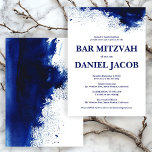Convites Blue Watercolor Splash Custom BAR BAT MITZVAH<br><div class="desc">Personalize este Bar moderno ou convite do Bat MItzvah. Clique em "personalizar" para editar o texto. Você pode ajustar ainda mais as fontes, o layout e as cores. Tudo é personalizável. Disponível como cartões, postais e downloads digitais. Envie uma mensagem se tiver perguntas ou quiser algo personalizado. Verifique em nosso...</div>