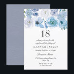 Convites Blue Wonderland Girls 18ª Festa de aniversário Con<br><div class="desc">Blue Wonderland Girls 18ª Festa de aniversário Convidam Perfeito para todas as estações</div>