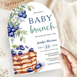 Convites Blueberry Baby Brunch Boy Baby Shower Arch
