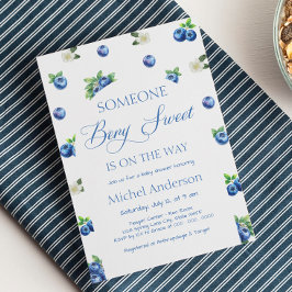 Convites Blueberry Baby Shower Invitation