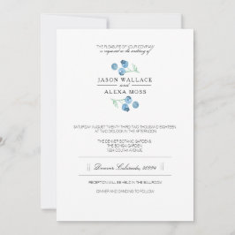 Convites Blueberry Bliss | Casamento Elegante