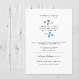 Convites Blueberry Bliss | Casamento Elegante