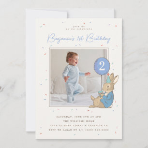 Convites BlueConfetti de Aniversário do Peter Rabbit Boy - 