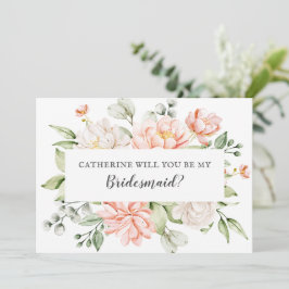Convites Blush Bride Best friend Will You Be My Bridesmaid