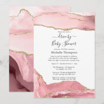 Blush e Dourado Agate Drive by Chá