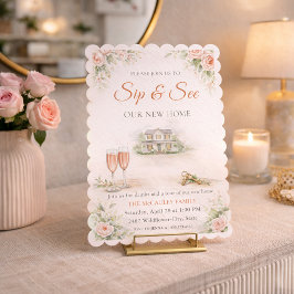 Convites Blush Home Gathering Invitation