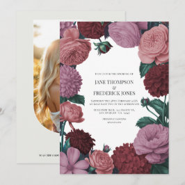 Convites Blush Mauve, Peach Blossom e Rosewood Velvet