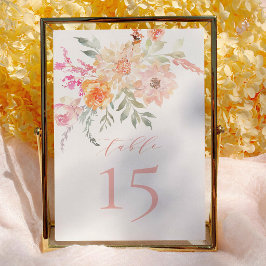 Convites Blush Teal Baby no Número da Tabela de Chás de fra