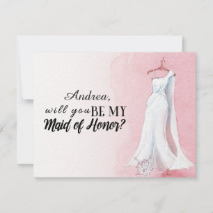 Convites Blush, você será meu Madrinha de casamento de ca