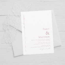 Convites Blush Where Forever Begins Wedding Invitation