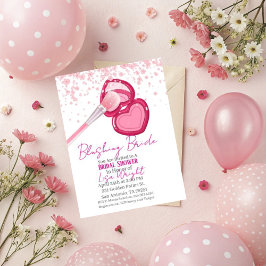 Convites Blushing Bride Bridal Shower Invitation 