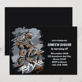 Convites Bmx Bicycle Urban Graffiti streetwear 