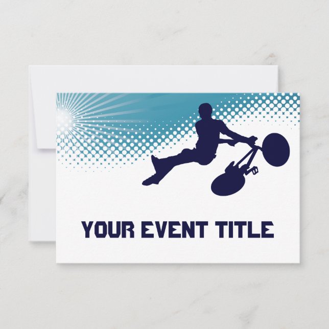 Convites bmx muito ao alto (Frente)