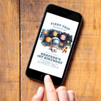 Boas Primeira Viagem Astronauta Digital Aniversári