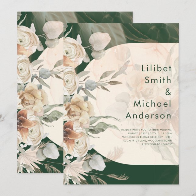 Convites Boas-vindas de Terracotta (Frente/Verso)