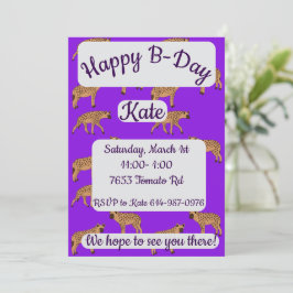 Convites Boas-vindas Hyenas Feliz Aniversário