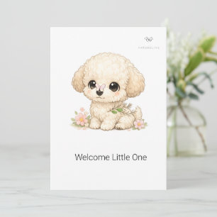 Convites Boas-vindas Pequeno(a) Chibi Brinquedo Poodle Bati