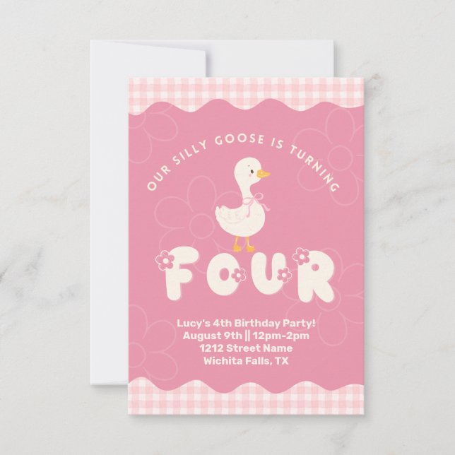 Convites Bobo ganha 4º aniversário (Frente)