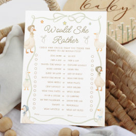 Convites Bobo Goose Chá de fraldas Ela Preferencialmente Ca