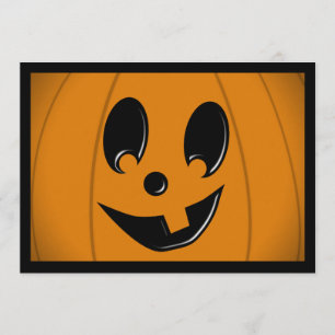Convites Bobo Jack-O-Lanterna Face com Um Dente