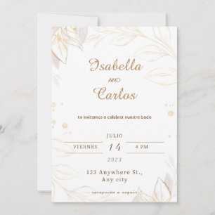 Convites Boda En Espanol