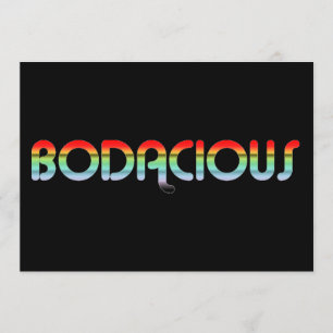 Convites Bodacious 80s retro