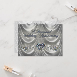 Convites Bodas de Diamante 60º Aniversário de Casamento