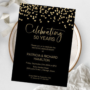 Convites Bodas de Ouro de 50 Anos de Black Gold