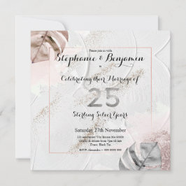 Convites Bodas de Prata de 25 Anos de Casamento Elegante Br
