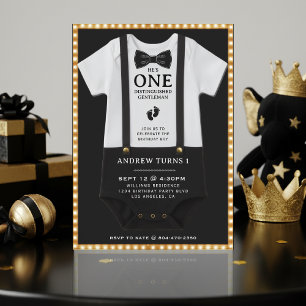 Convites Bodysuit de aniversariante distinto de 1 ano