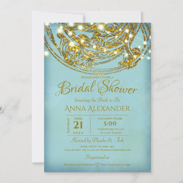 Convites Boêmia, Arte Inspirada Indiana Nouveau (Frente)