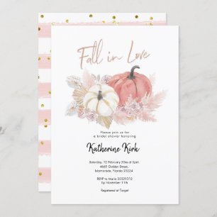 Convites Boêmia caiu no Chá de panela de Abóbora