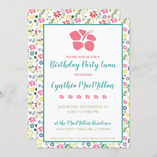 Convites Boêmia Colorida de Flores Tropicais