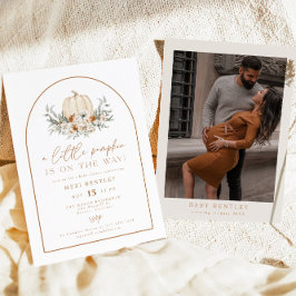 Convites BOHEME Terracotta Floral Pumpkin Chá de fraldas