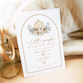 Convites BOHEME Terracotta Floral Pumpkin Chá de fraldas