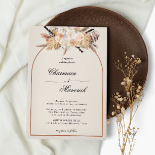 Convites Bohemian Arch Terracotta Wedding