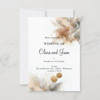 Convites Bohemian boho beige