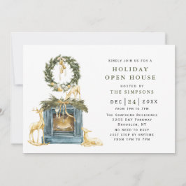 Convites Bohemian Christmas Composition Holiday Luncheon