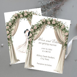 Convites Bohemian Elegance Wedding Invitation