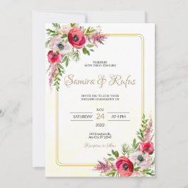 Convites Bohemian Floral Wedding