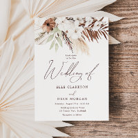 Bohemian Flowers Modern Boho Wedding