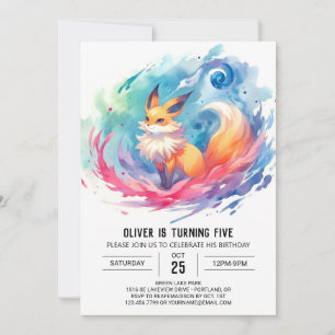 Convites Bohemian Fox Birthday